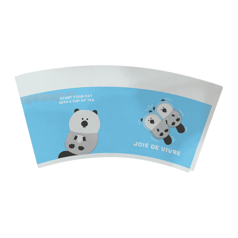 7oz biodegradables print paper calicem fan